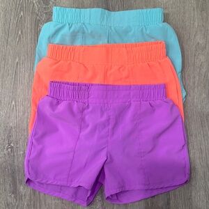 BUNDLE - 3 Pairs of The Children's Place Girls Quick Dry Shorts w/ Liner